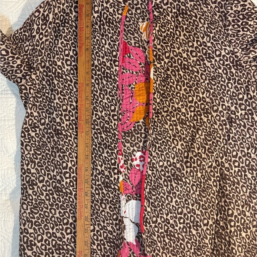 Animal Print Jacket  Quilted Blazer Reversible and Dark Floral Print - Picture 8 of 13